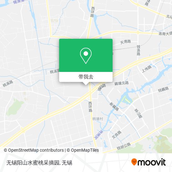 无锡阳山水蜜桃采摘园地图