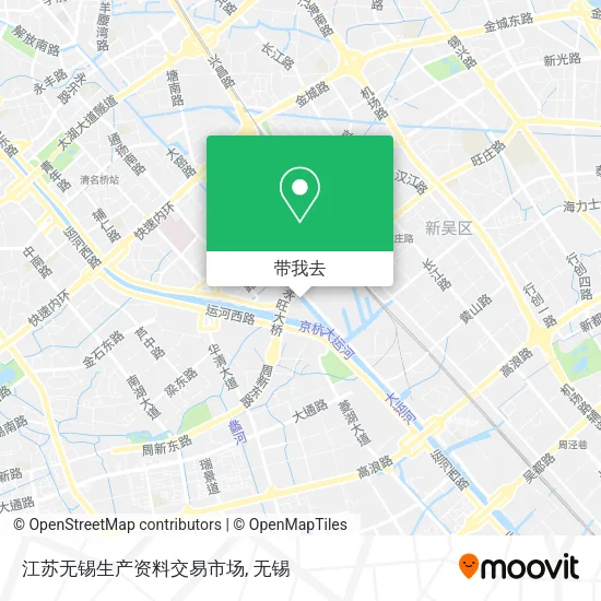 江苏无锡生产资料交易市场地图