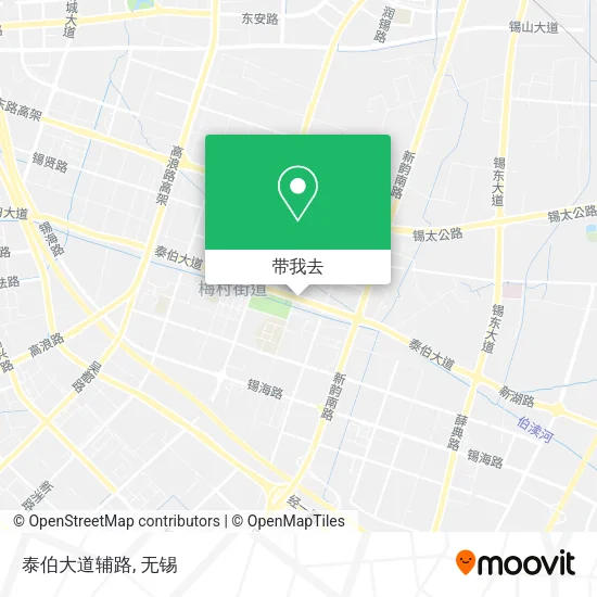 泰伯大道辅路地图