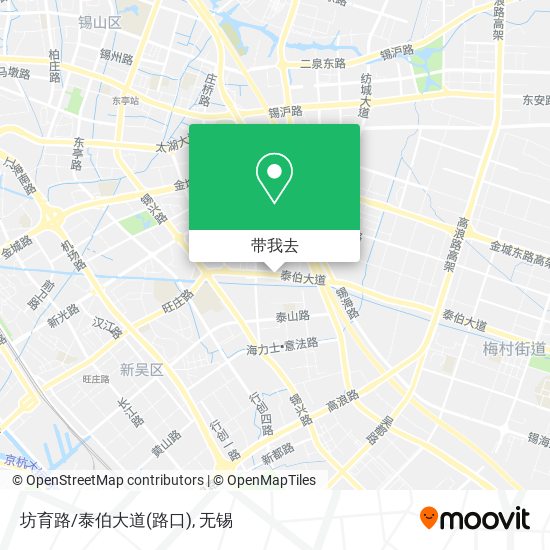 坊育路/泰伯大道(路口)地图