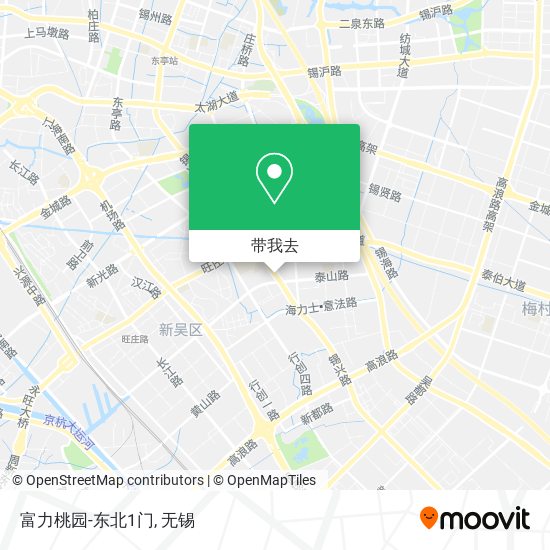 富力桃园-东北1门地图