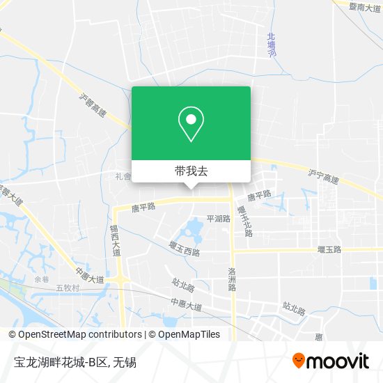 宝龙湖畔花城-B区地图