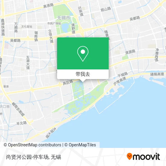 尚贤河公园-停车场地图