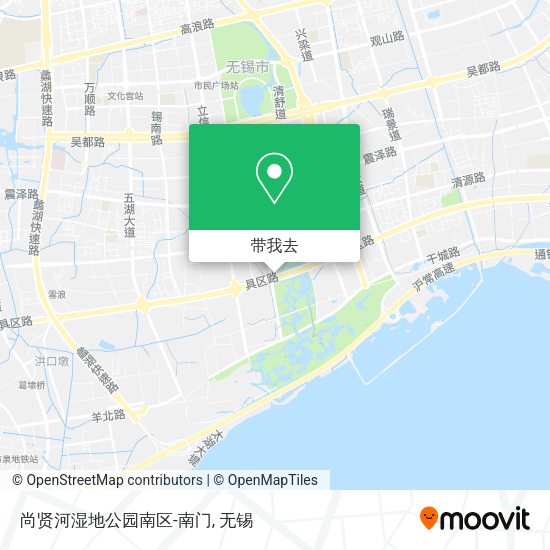 尚贤河湿地公园南区-南门地图