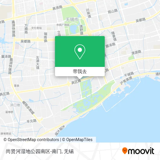尚贤河湿地公园南区-南门地图