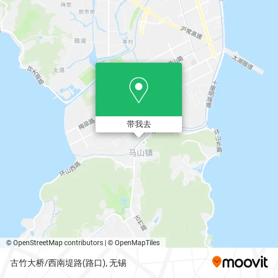 古竹大桥/西南堤路(路口)地图