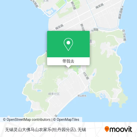 无锡灵山大佛马山农家乐(牡丹园分店)地图
