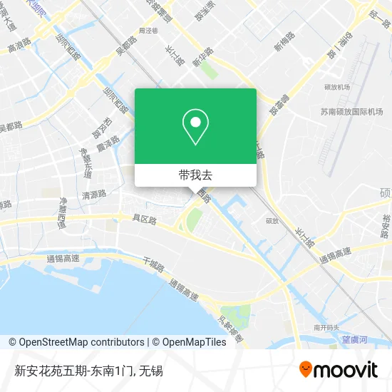 新安花苑五期-东南1门地图