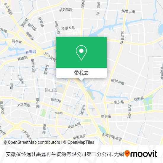 安徽省怀远县禹鑫再生资源有限公司第三分公司地图