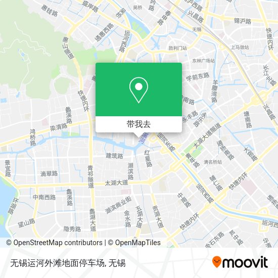 无锡运河外滩地面停车场地图