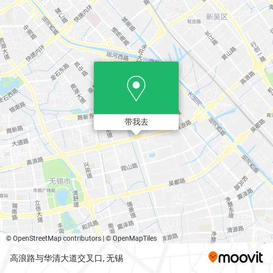 高浪路与华清大道交叉口地图