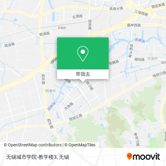无锡城市学院-教学楼3地图