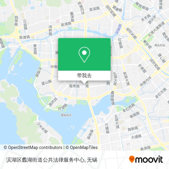 滨湖区蠡湖街道公共法律服务中心地图