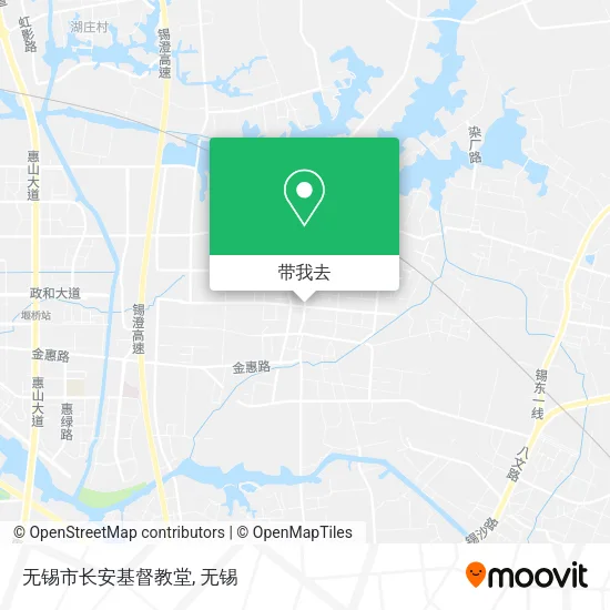 无锡市长安基督教堂地图