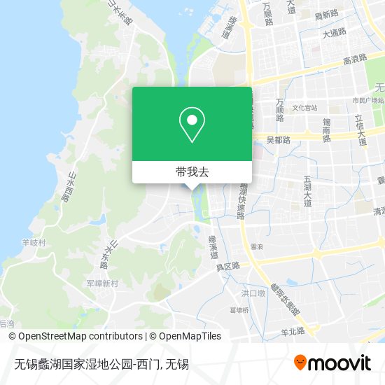 无锡蠡湖国家湿地公园-西门地图