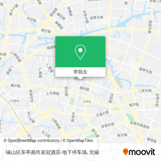 锡山区东亭鼎尚皇冠酒店-地下停车场地图