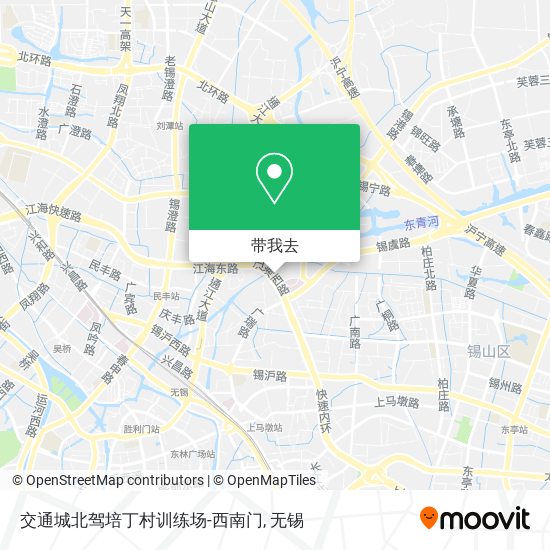 交通城北驾培丁村训练场-西南门地图