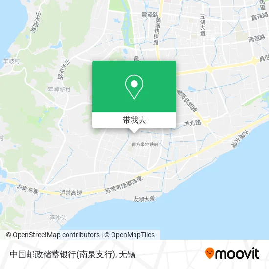 中国邮政储蓄银行(南泉支行)地图