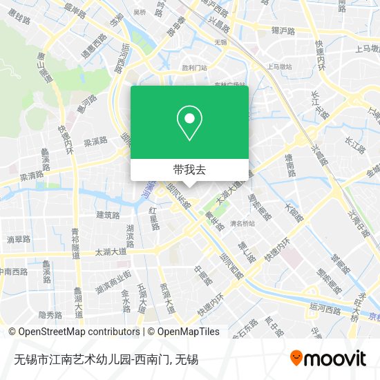无锡市江南艺术幼儿园-西南门地图
