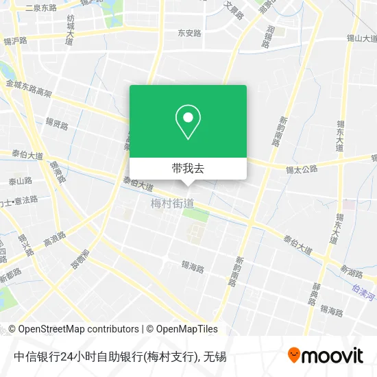 中信银行24小时自助银行(梅村支行)地图