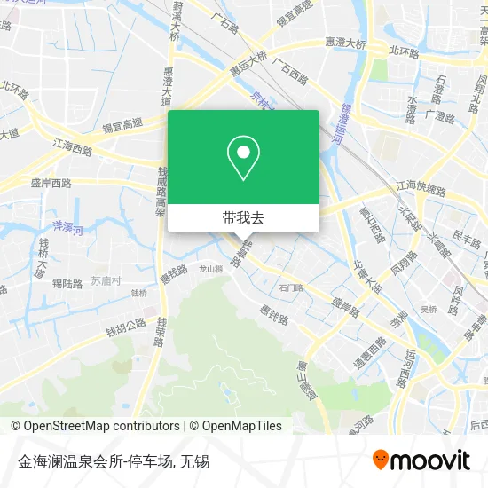金海澜温泉会所-停车场地图