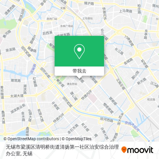 无锡市梁溪区清明桥街道清扬第一社区治安综合治理办公室地图