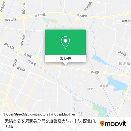 无锡市公安局新吴分局交通警察大队八中队-西北门地图