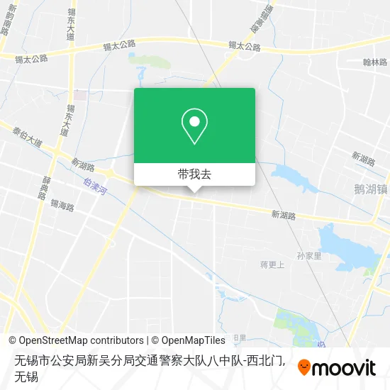 无锡市公安局新吴分局交通警察大队八中队-西北门地图