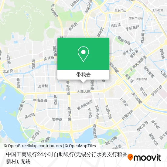 中国工商银行24小时自助银行(无锡分行水秀支行稻香新村)地图