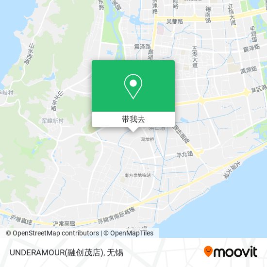 UNDERAMOUR(融创茂店)地图