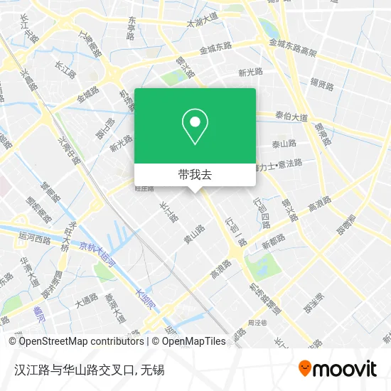 汉江路与华山路交叉口地图