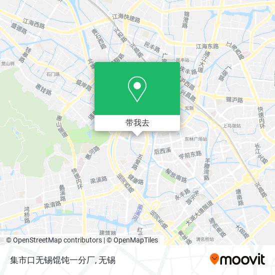 集市口无锡馄饨一分厂地图
