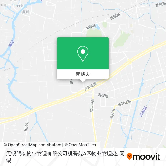 无锡明泰物业管理有限公司桃香苑A区物业管理处地图
