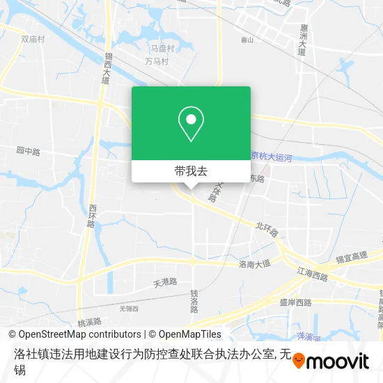 洛社镇违法用地建设行为防控查处联合执法办公室地图