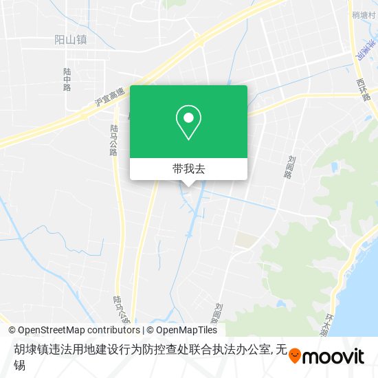 胡埭镇违法用地建设行为防控查处联合执法办公室地图