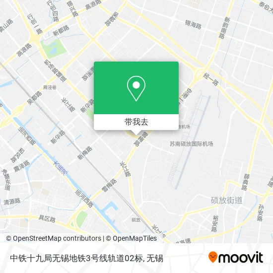 中铁十九局无锡地铁3号线轨道02标地图