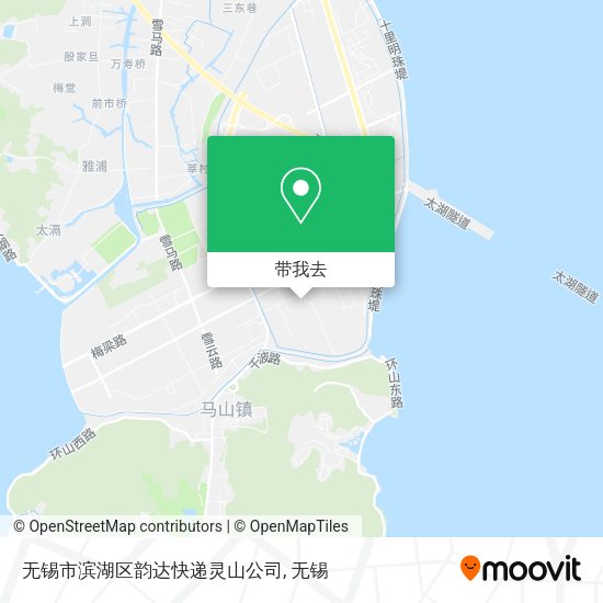 无锡市滨湖区韵达快递灵山公司地图