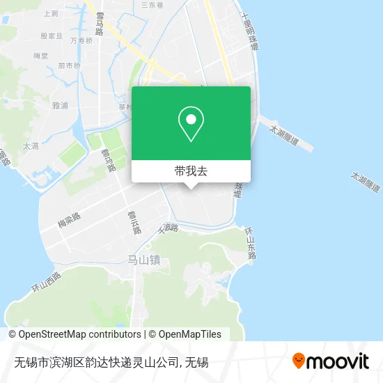 无锡市滨湖区韵达快递灵山公司地图