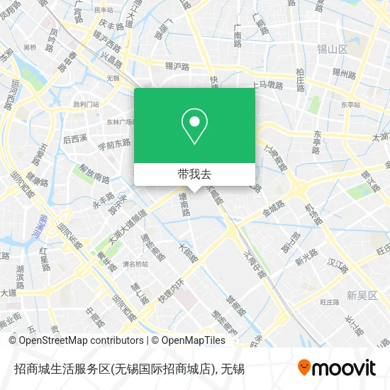 招商城生活服务区(无锡国际招商城店)地图