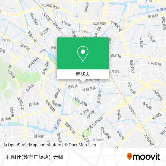 礼阁仕(苏宁广场店)地图