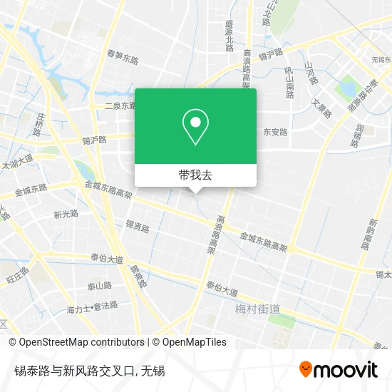 锡泰路与新风路交叉口地图