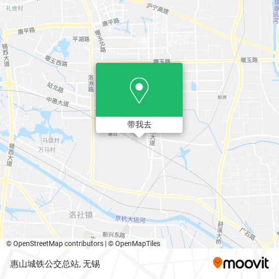 惠山城铁公交总站地图