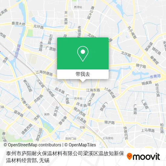 泰州市庐阳耐火保温材料有限公司梁溪区温故知新保温材料经营部地图