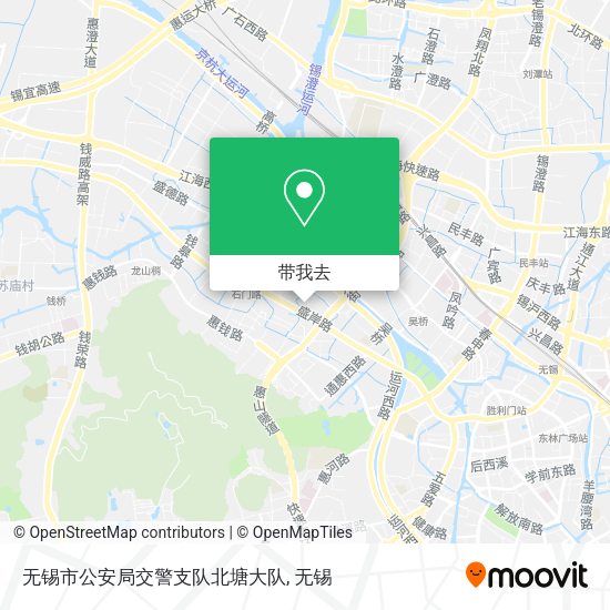 无锡市公安局交警支队北塘大队地图