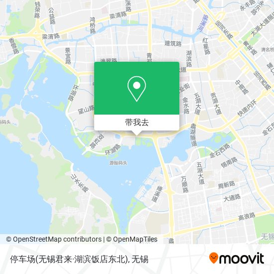 停车场(无锡君来·湖滨饭店东北)地图