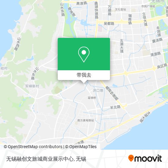 无锡融创文旅城商业展示中心地图