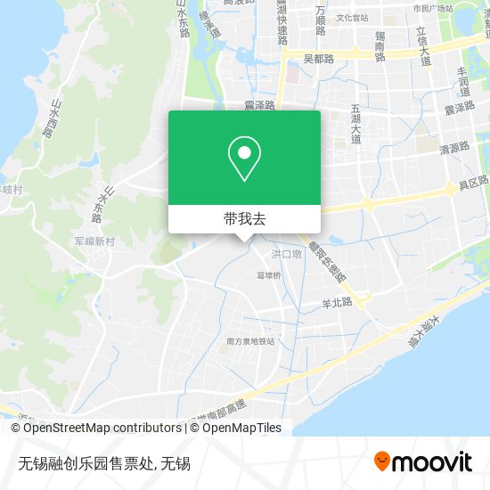 无锡融创乐园售票处地图