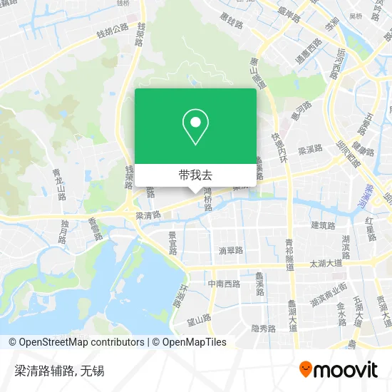 梁清路辅路地图