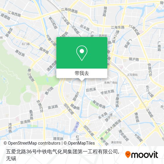 五爱北路36号中铁电气化局集团第一工程有限公司地图