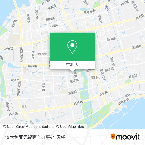 澳大利亚无锡商会办事处地图